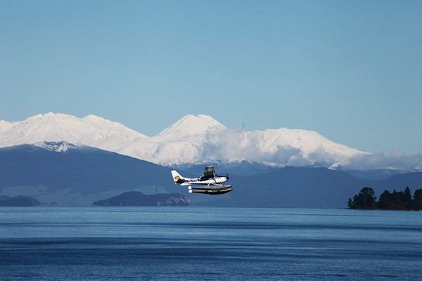 Taupo Floatplane above Lake Taupo