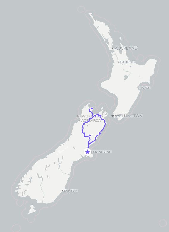 8 Day Top of South Island Self Drive Tour